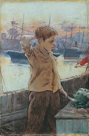 阿道夫·吉亚德的《船上的男孩》
