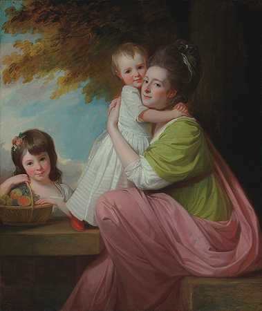 乔治·罗姆尼（George Romney）的《多萝西·斯塔布斯（1753-1832）及其女儿哈丽特（1774-1827）和玛丽亚（1775-1821）的群像》