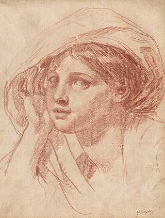 让-巴蒂斯特·格雷兹的《年轻女人的头像》