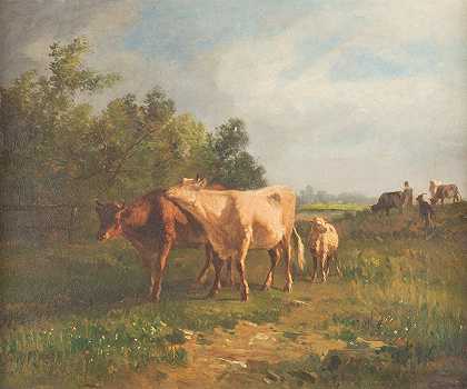 “恒特洛伊牧场上的牛