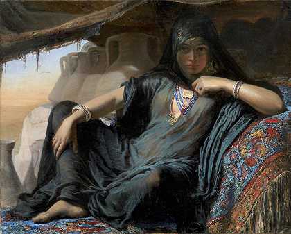 伊丽莎白·杰里考·鲍曼（Elisabeth Jerichau Baumann）的《吉泽的埃及锅贩》