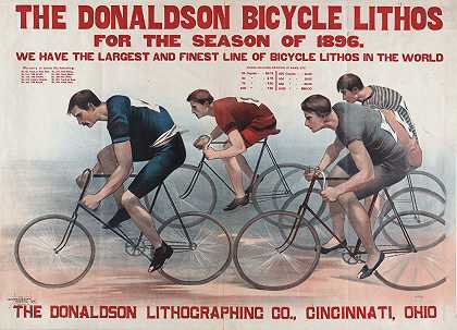 “Donaldson Lith.Co为1896赛季制作的唐纳森自行车