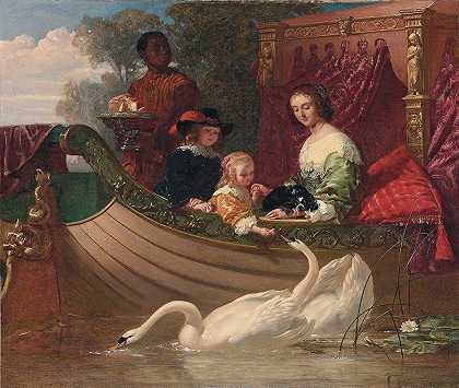 “亨丽埃塔·玛丽亚女王和她的孩子们”弗雷德里克·古德