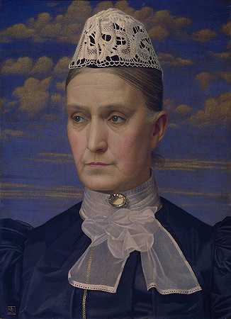 约瑟夫·爱德华·索索尔的《艺术家母亲肖像》