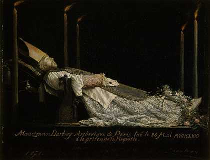 “达博伊主教（1813-1871），巴黎大主教，在塞奥博尔德·查特兰去世后展出