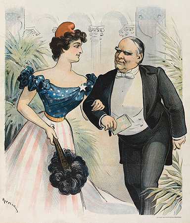 “就职舞会，1901年3月4日——乌多·凯普勒为另一支舞蹈订婚
