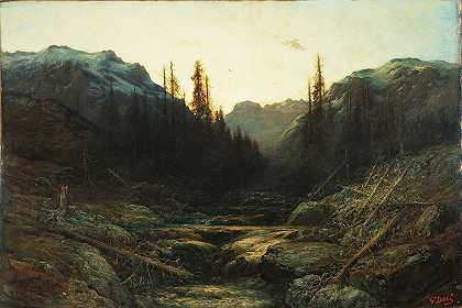 古斯塔夫·多雷的《暮色中的溪流》
