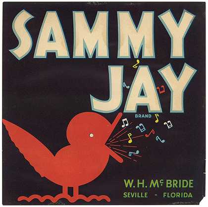 “Sammy Jay品牌柑橘标签”