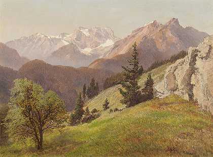 Konrad Petrides的《山地风景》