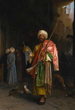 让·莱昂·格罗姆在开罗的旅行商人