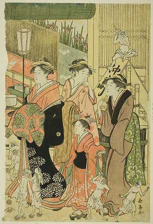 Eishōsai ChŎki的《善恶影响（Zendama akudama）II》