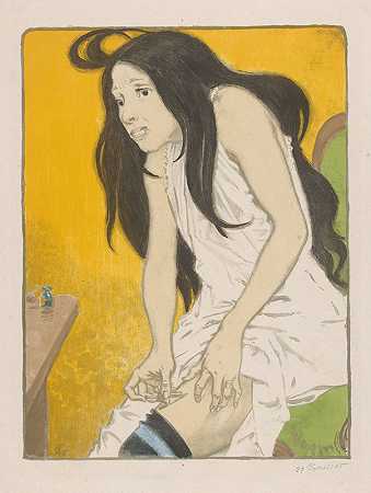 Eugène Grasset的《吗啡成瘾的女人》