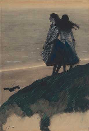 《沙丘上的女孩》（Léon Spilliert）