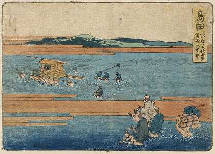 《岛田》作者：Katsushika Hokusai