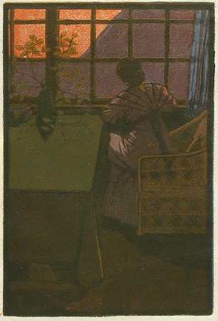 Eric O.W.Ehrström的《窗前的女人》