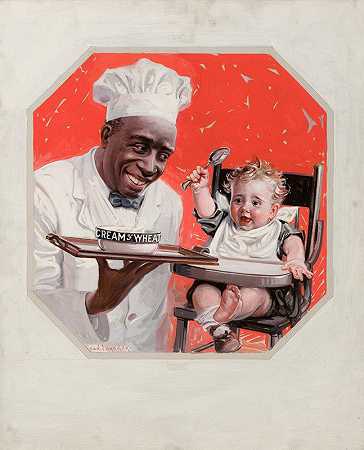 爱德华·文森特·布鲁尔的《众议院议长，奶油小麦》广告插图