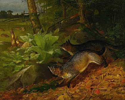 威廉·霍尔布鲁克·比尔德的《狐狸和兔子》