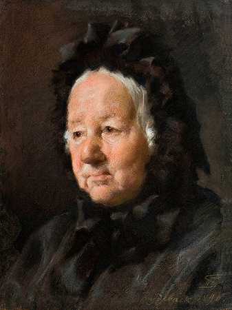 弗朗斯·施瓦茨的《牧师夫人提德曼夫人的肖像》
