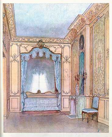 “卧室由乔治·雷蒙（Georges Rémon）在尼农·德伦克洛斯（Ninon de Lenclos）之后建造……”