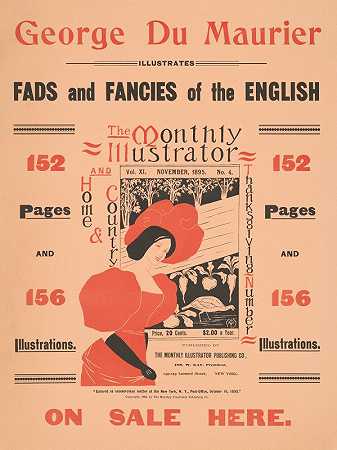 “英国人的狂热和幻想。《每月插图画家》，1895年11月，乔治·杜·莫里尔著