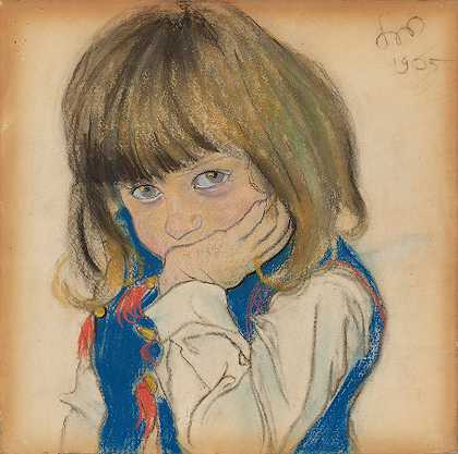 斯坦尼斯瓦夫·怀斯皮亚斯基的《男孩的肖像》