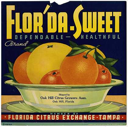 “Flor”da Sweet品牌柑橘标签