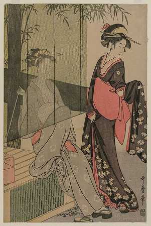 北川宇太郎的《竹盲的两个女人》