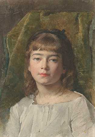 尼古拉斯·范德韦的《一个无名女孩的肖像》