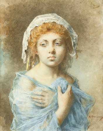 阿列克谢·哈拉莫夫的《年轻女士的肖像》
