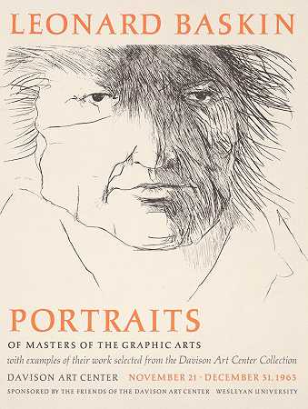 伦纳德·巴斯金的《平面艺术大师肖像》