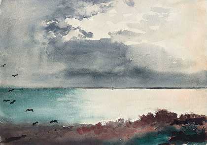 温斯洛·霍默的《缅因海岸的风暴》