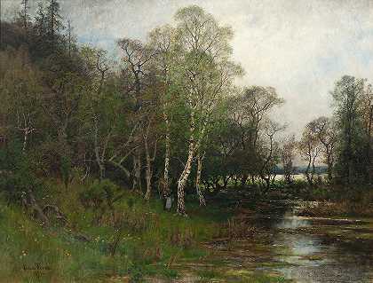 “春天的风景。奥斯卡·托尔纳（Oscar Törnå）的《Södermanland Tullinge》主题曲
