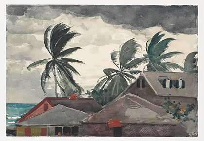 温斯洛·霍默的《巴哈马飓风》