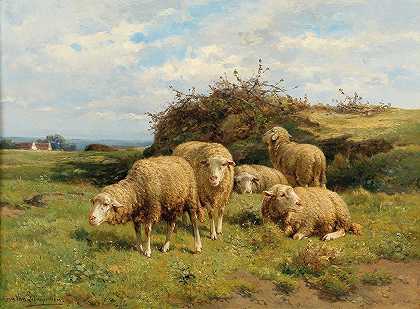 科尼利乌斯·范·利姆普滕的《草地上的羊》