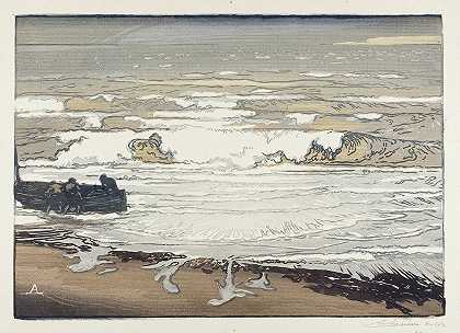 Auguste Louis Lepère的《破浪，九月潮》
