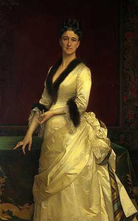 亚历山大·卡巴内尔的《凯瑟琳·罗利亚德·沃尔夫（1828-1887）》