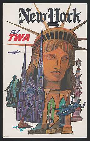 大卫·克莱恩的《纽约-飞行TWA》