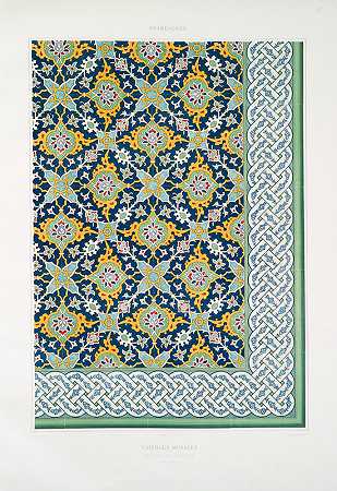 “阿拉伯花纹壁画德维希的特基（17世纪）2作者：埃米尔·普里塞·阿文内斯