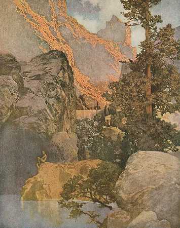 马克斯菲尔德·帕里什的《比林喷泉的贝勒罗丰》