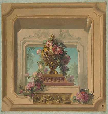 Jules Edmond Charles Lachaise的“Trompe l”oeil天花板设计
