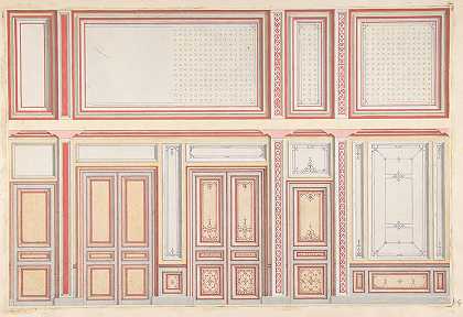 Jules Edmond Charles Lachaise的两种墙板设计