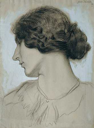 约瑟夫·瓦拉（Josef Wawra）的《一位年轻女性的头像》