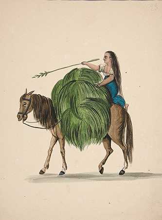 弗朗西斯科·费罗的《从田野归来的印度女孩》