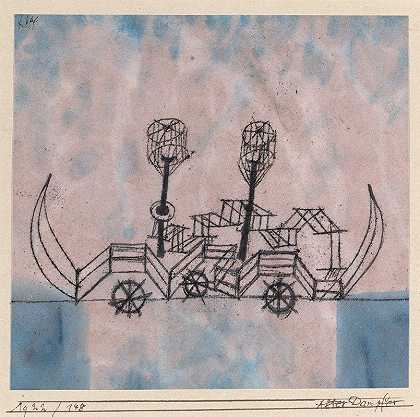 保罗·克利（Paul Klee）的《Alter Dampfer（旧汽船）》