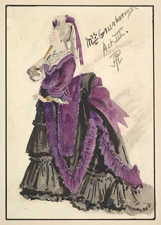 珀西·安德森（Percy Anderson）的第三幕“为格林伯勒夫人设计服装”