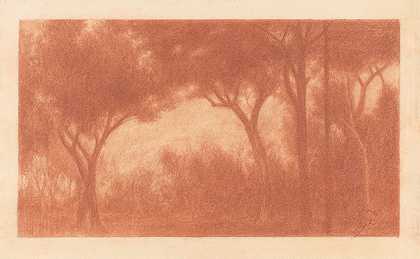 赫伯特·克劳利的《森林风景与空地》
