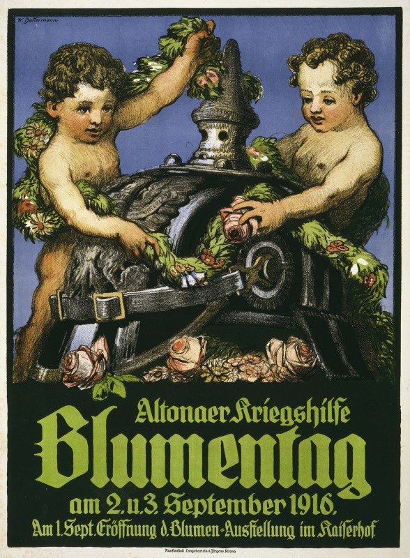 《Altonaer Krieghilfe Blumentag》作者：威廉·巴特曼