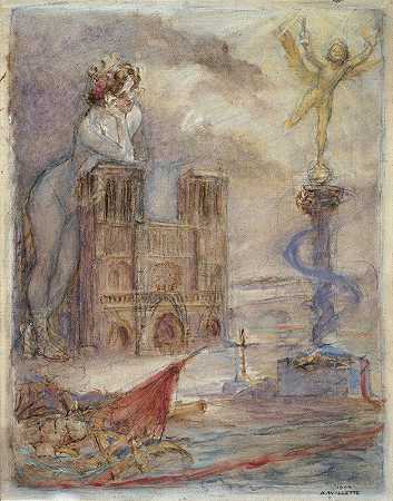 “巴黎圣母院”，作者：阿道夫·莱昂·威莱特