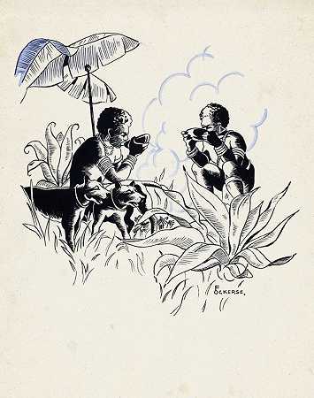 F.Ockerse的《饮用新几内亚人》