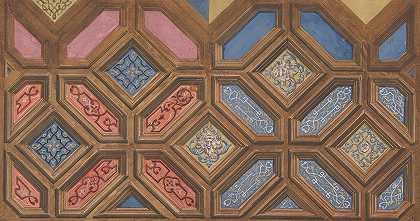 Jules Edmond Charles Lachaise的“格子天花板装饰的替代设计”